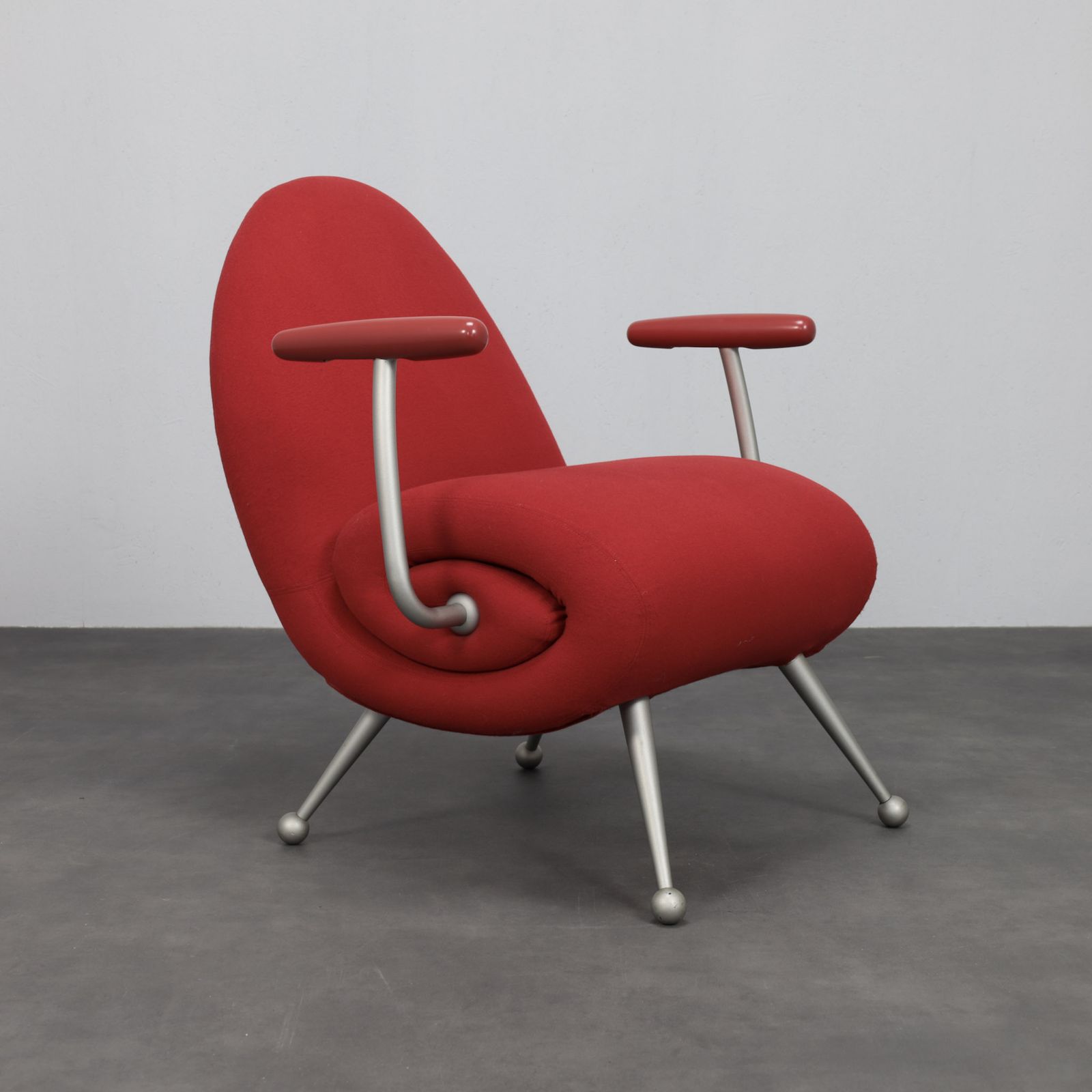 Chiocciola Lounge Chair By Roberto Semprini For Arredaesse, 1994