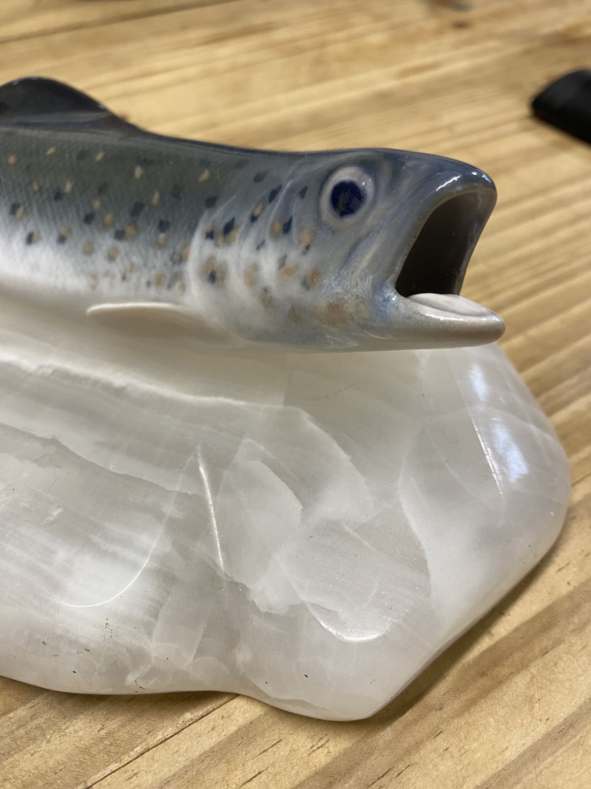Antique Royal Copenhagen Large Trout Figurine – Model 369 – Erik Nielsen Design (C. 1920 1950) photo furniture