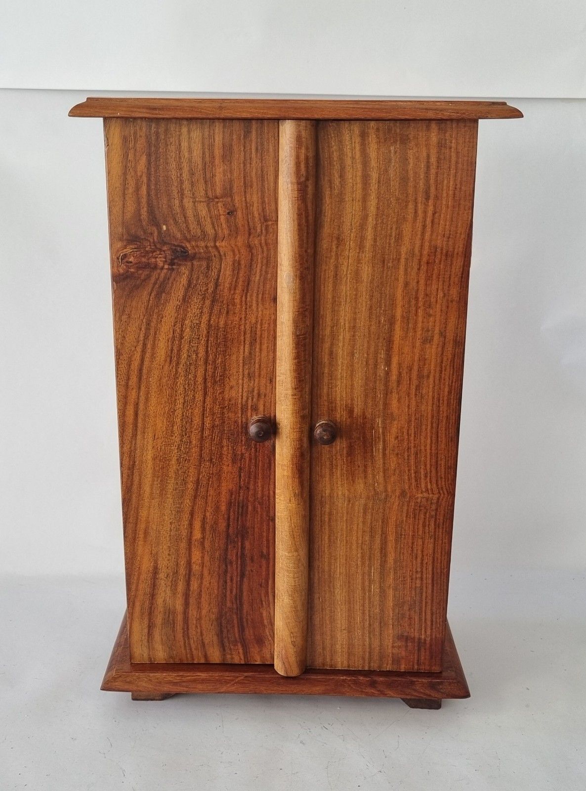 Miniature Hardwood Cabinet Wardrobe Chest & Drawers Spices Jewellery Collectors photo vintage