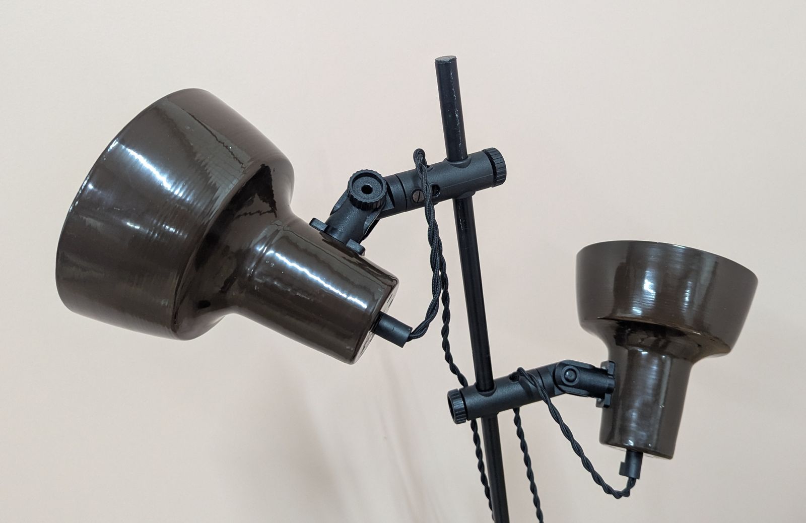 Original Danish 1970s Midcentury Double Spotlight Floor Lamp – Fully Restored photo Lighting