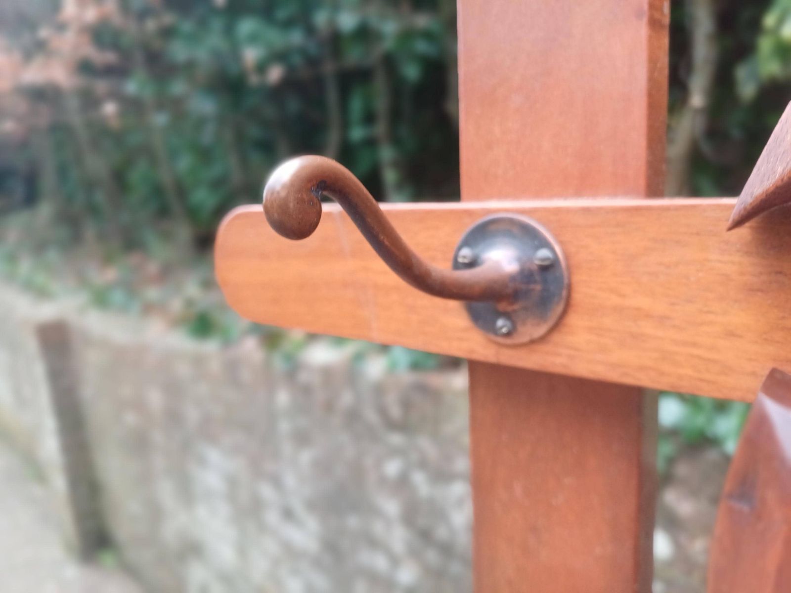 Antique Victorian Mahogany Hall Hat Stand Coat Rack Bevelled Mirror Umbrella Stand Copper Hooks Restored Entryway Storage Free Hand Delivery photo vintage
