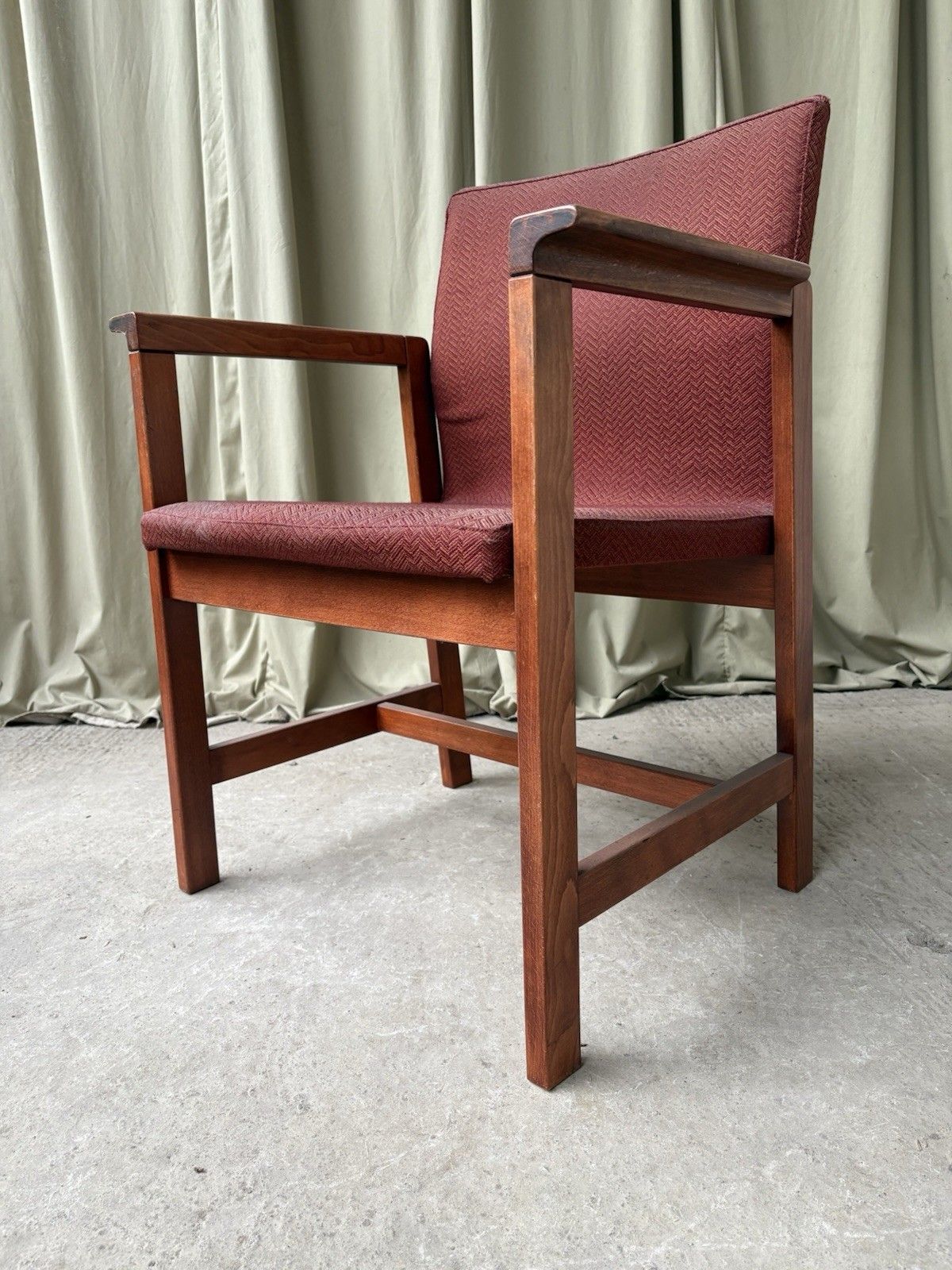 Vtg Late Mid Century Chair Side Armchair  Danish Scandi Retro R1101 photo vinterior