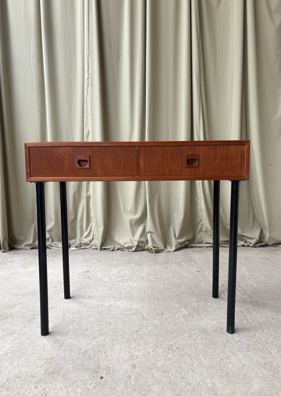Vtg Mid Century Danish Cado Compact Desk Console Side Table Chest Drawers R1103 photo 603.75
