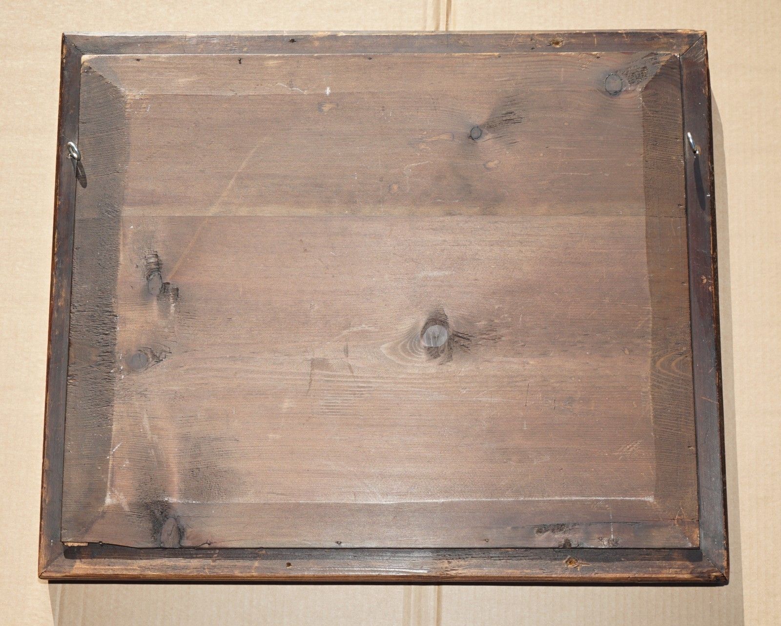 1950.0 1860 Antique Dutch Cushion Framed Marquetry Inlay Wall Mirror Sublime Detailings photo
