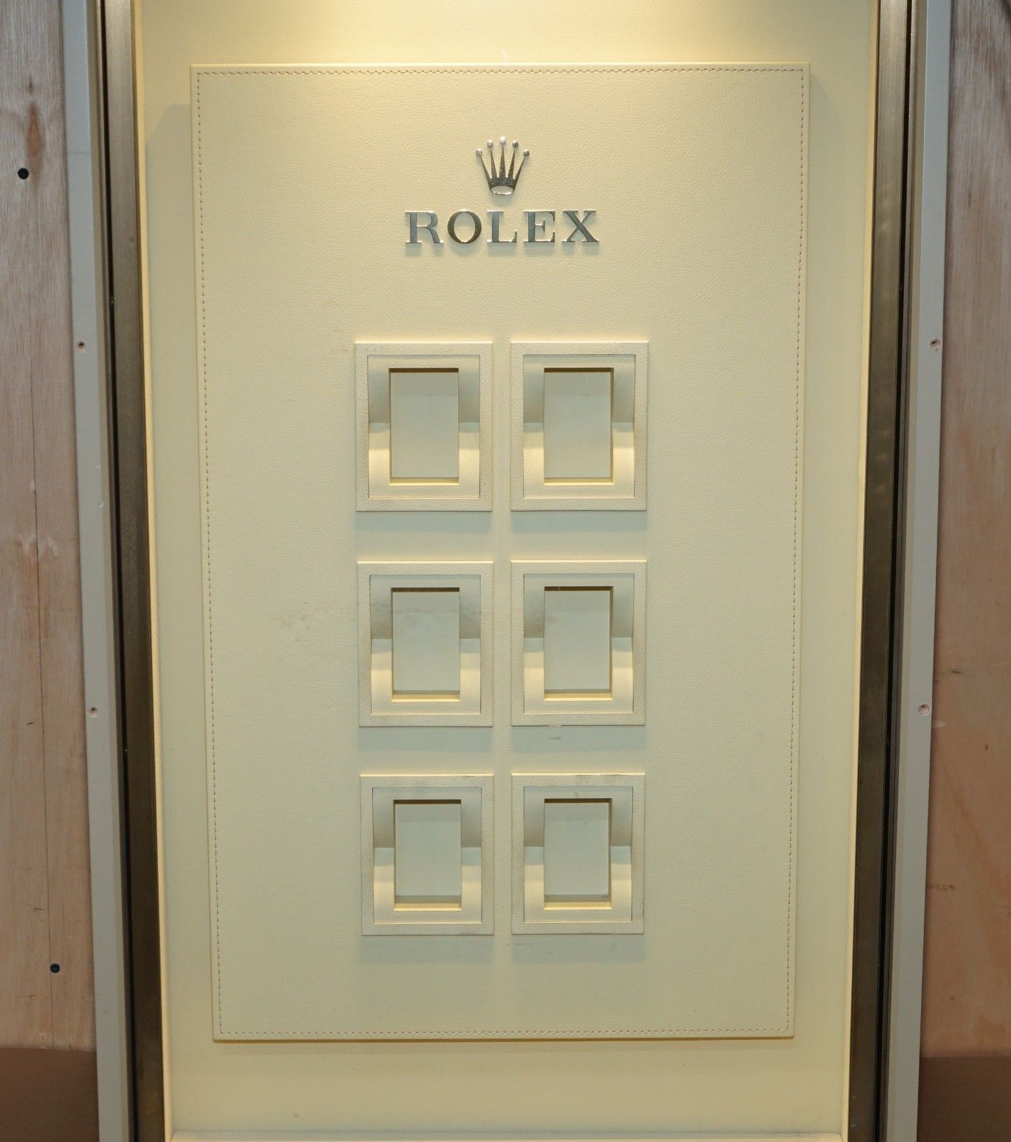 1 Of 3 Original Rolex Authorised Dealers Bullet Proof Glass Display Cabinets photo Furniture