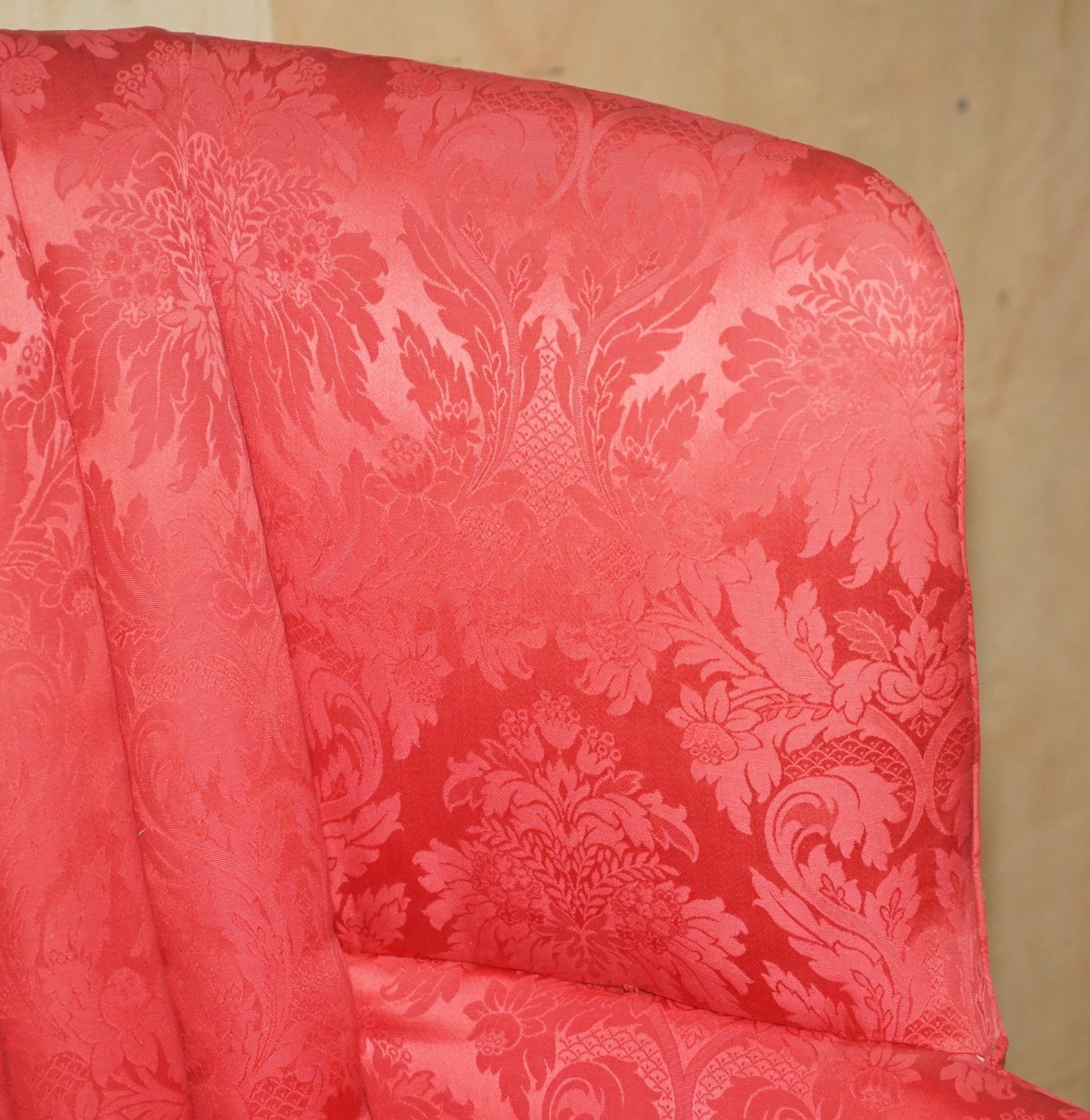 photo furniture Antique Fluted Back Victorian Circa 1890 Porters Windback Barrel Armchair