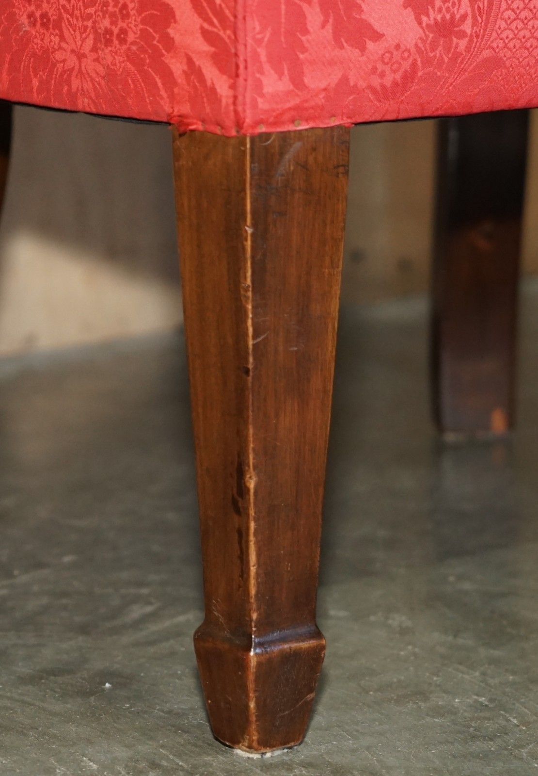 Furniture Antique Fluted Back Victorian Circa 1890 Porters Windback Barrel Armchair photo