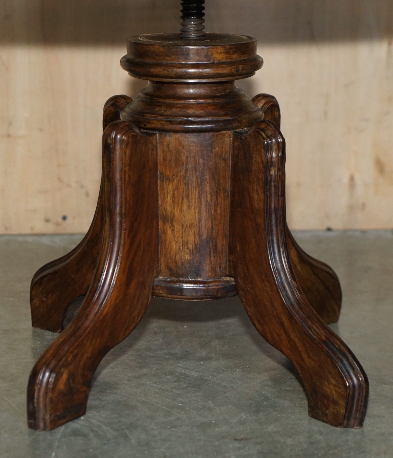 photo buy Unique Antique Victorian Height Adjustable Swivel Office Captains Bergere Chair