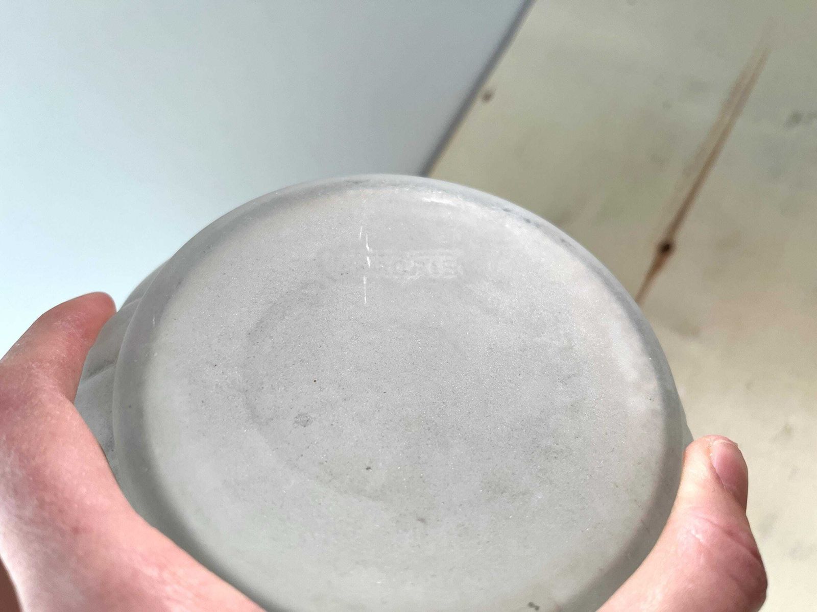 photo vintage Antique Art Deco Vase Signed Verçais France, Geometric Frosted Flower Vase By Schneider 1925s