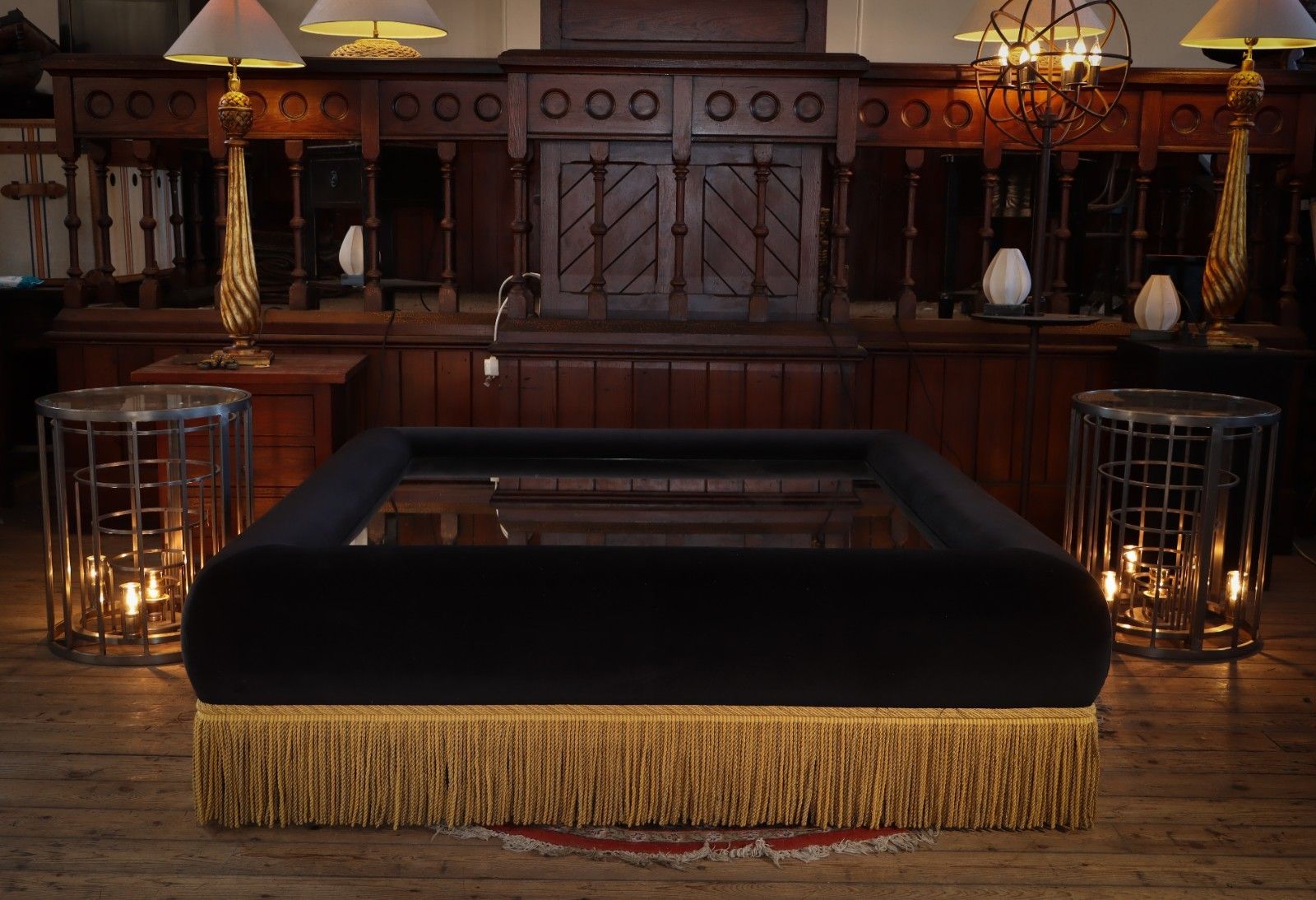 Sublime Country House Footstool Ottoman Coffee Table George Smith Howard Style🚚 photo for sale