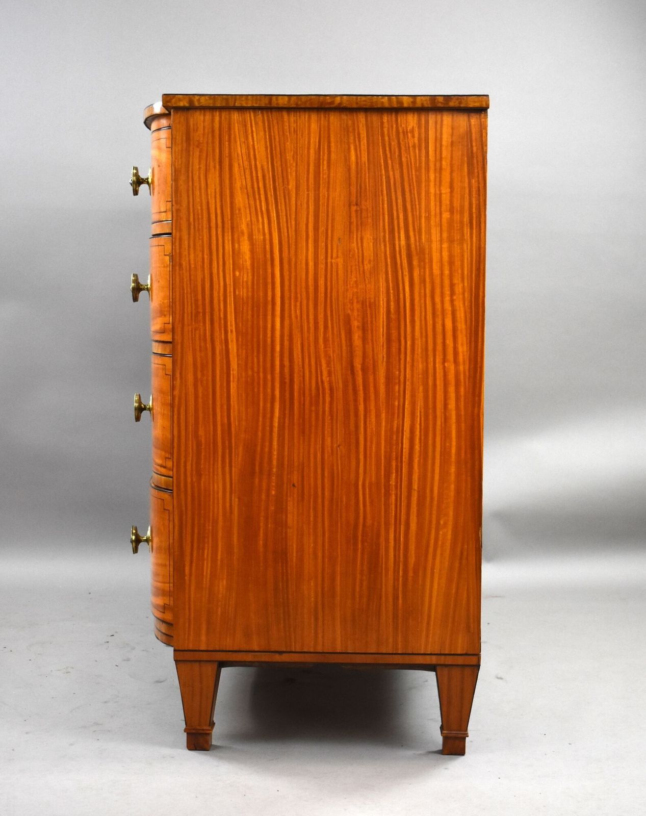 Regency Satinwood Bow Front Chest photo vinterior