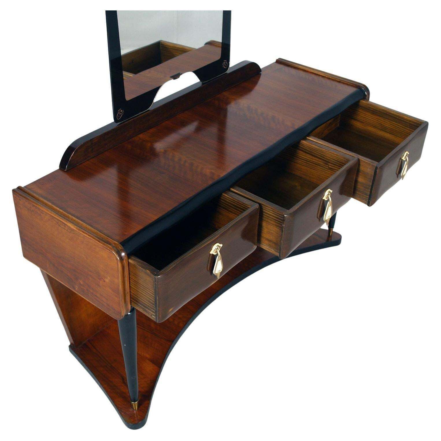 1930s Vanity La Permanente Furniture Cantù, Fontanit Mirror, Art Deco , Rationalist photo 9076.0