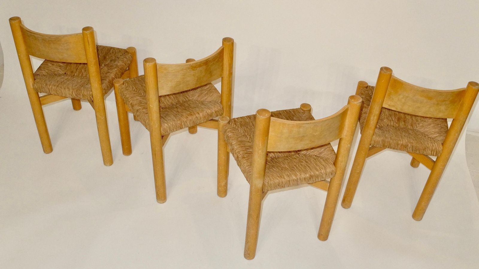 Perriand Meribel Dinning Chairs Original Straw Free Shipping Call Me To Discuss photo Furniture