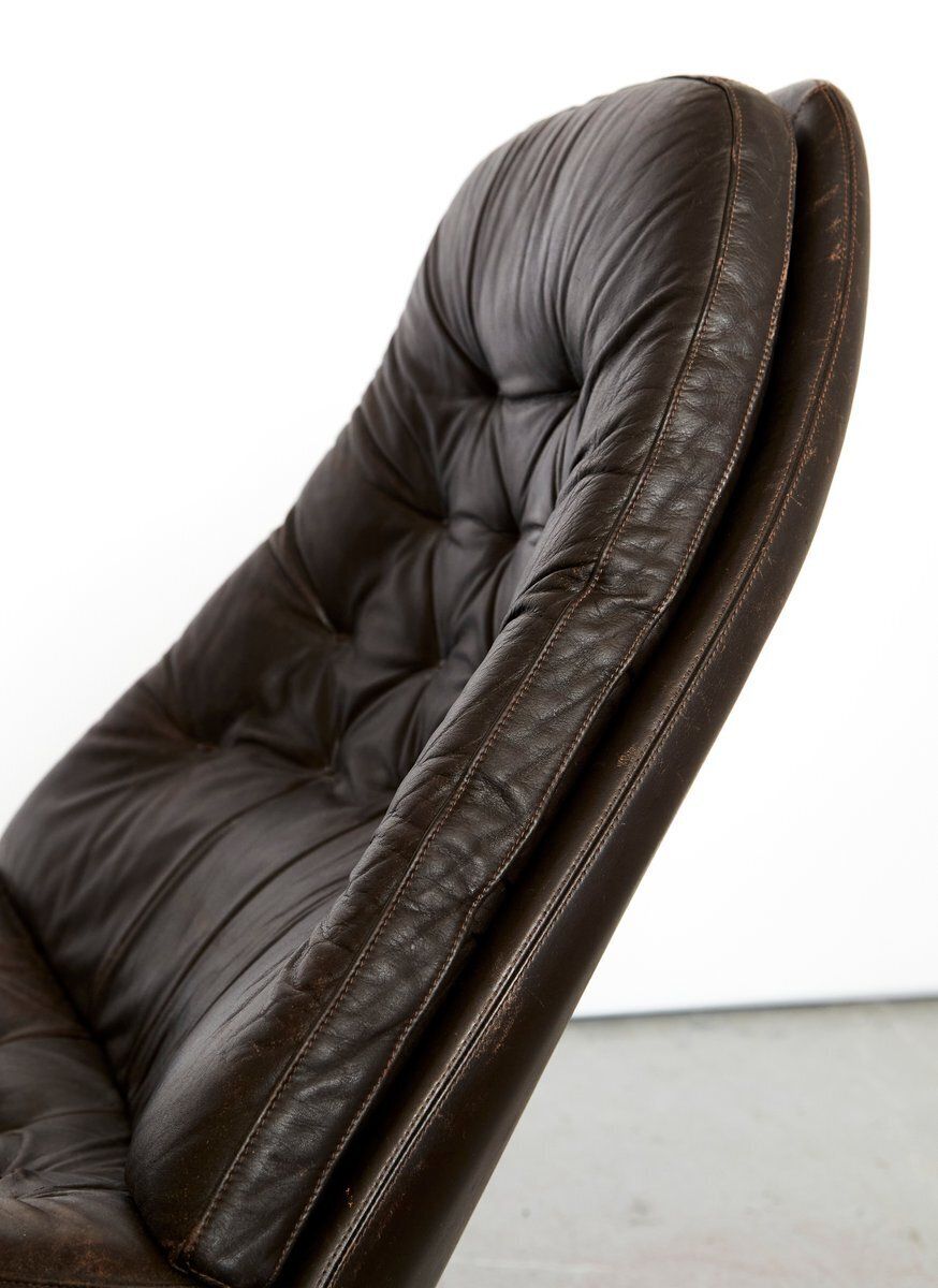 Set Of Ms 68 Swivel Lounge Chair And Ottoman From Madsen & Schübell, 1960s photo buy