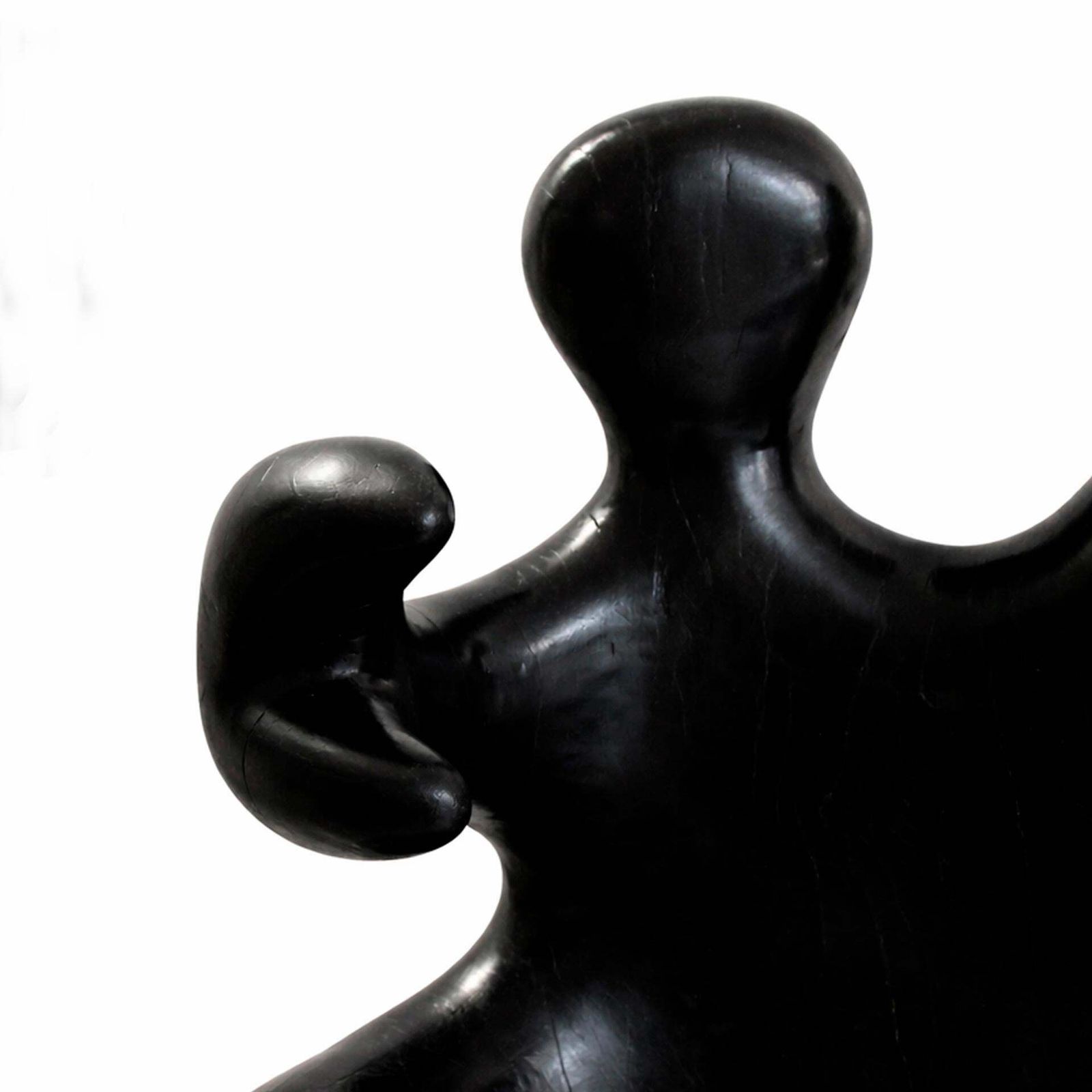 20th Century Paul Covaci Sculptural Black Solid Wood Romanian 1980s Armchair photo vinterior
