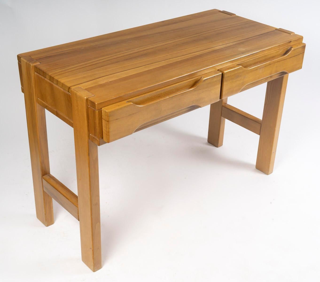 1960s Pine Desk And Chair, Sleek Design. photo Furniture