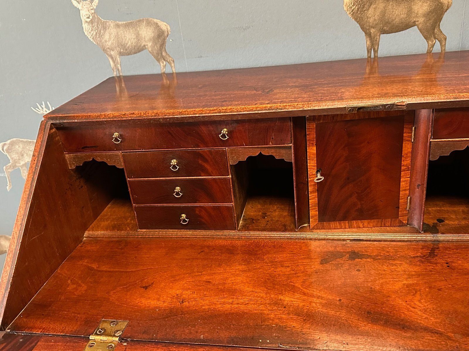 Mahogany Secretary, 18th Century photo vintage