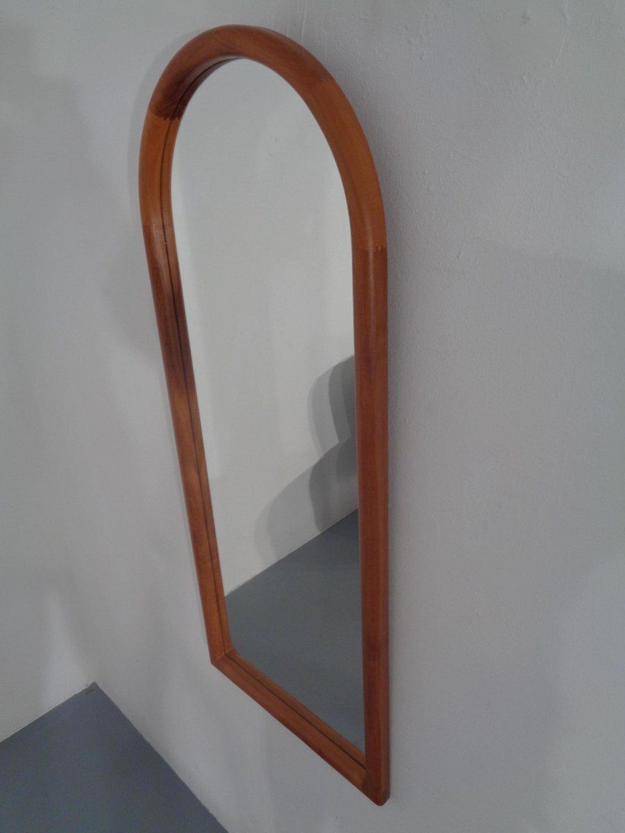 Large Cathedral Teak Mirror By Kai Kristiansen For Vildbjerg Møbelfabrik, Denmark, 1960s photo Home Decor