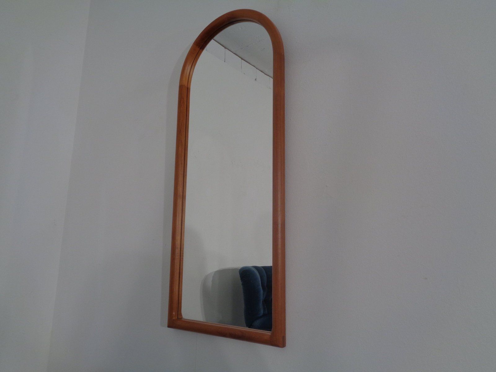 Large Cathedral Teak Mirror By Kai Kristiansen For Vildbjerg Møbelfabrik, Denmark, 1960s photo 652.0