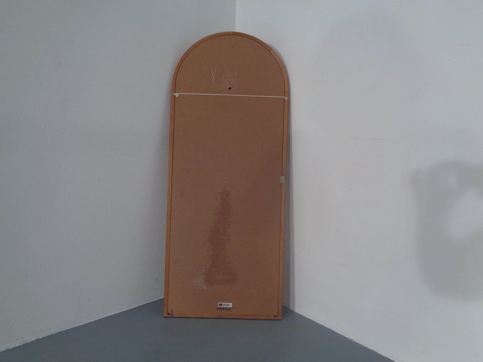 Large Cathedral Teak Mirror By Kai Kristiansen For Vildbjerg Møbelfabrik, Denmark, 1960s photo vintage