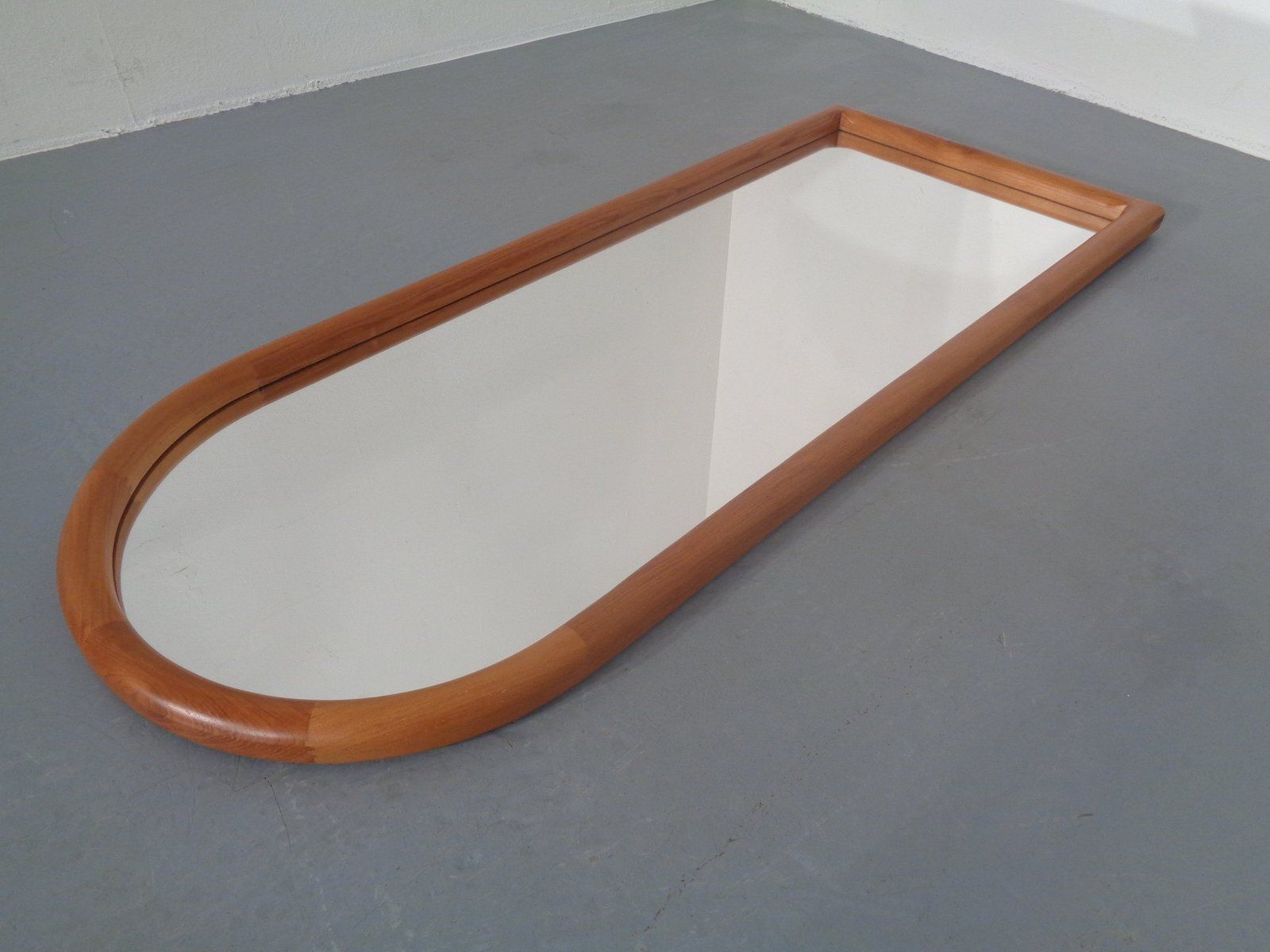 Home Decor Large Cathedral Teak Mirror By Kai Kristiansen For Vildbjerg Møbelfabrik, Denmark, 1960s photo