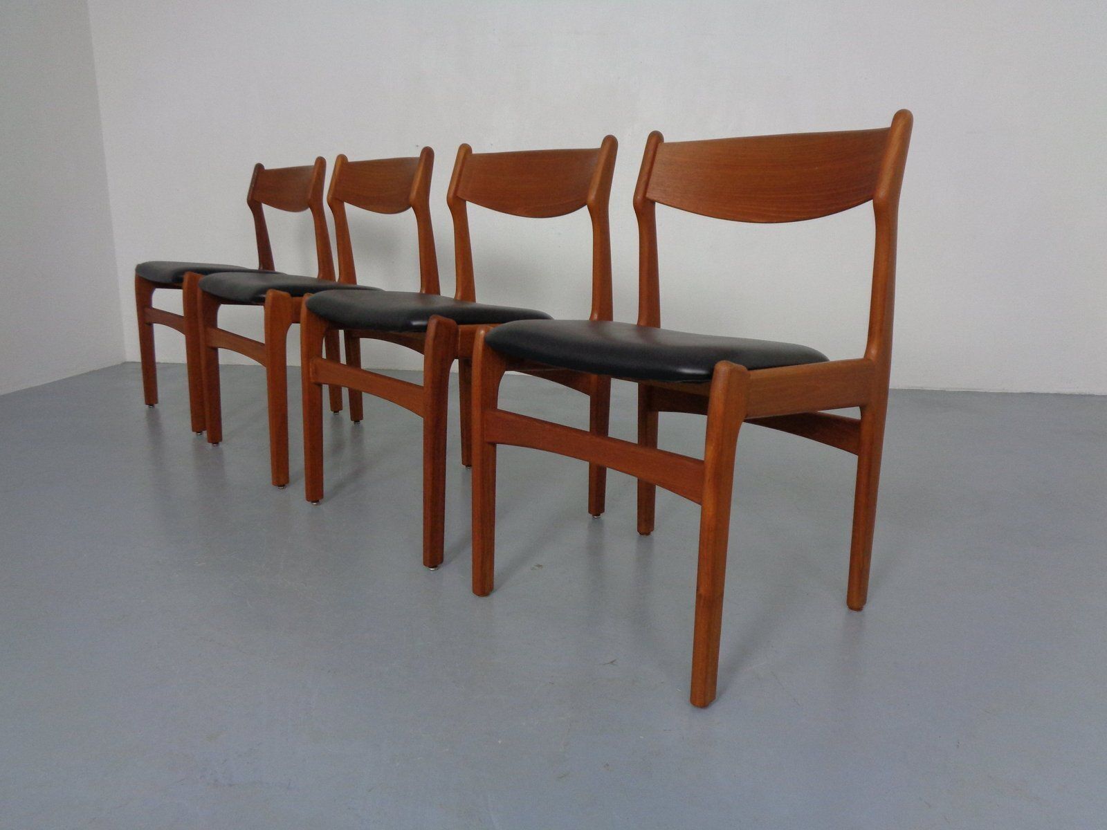 Teak Dining Chairs By Erik Buch For Od Møbler, Denmark, 1960s, Set Of 4 photo for sale