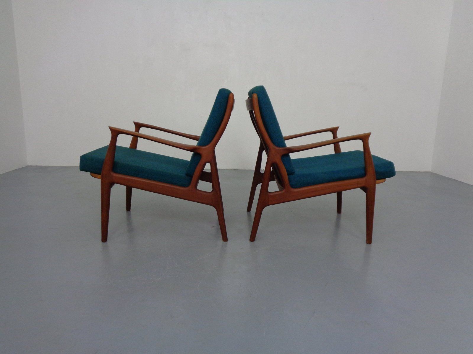 Organic Teak Armchairs, Denmark, 1960s, Set Of 2 photo buy