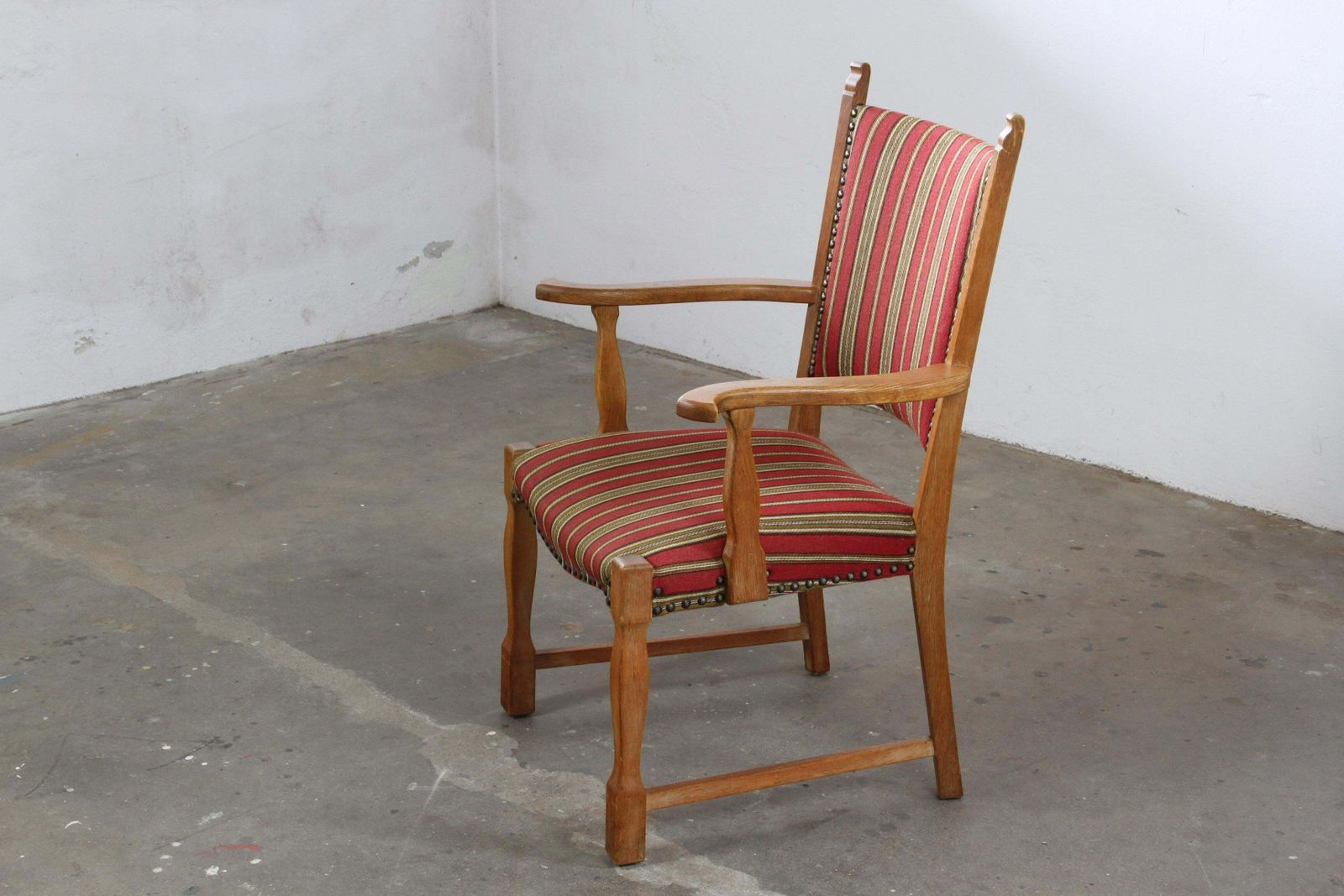 Vintage Deense Brutalist Eiken Fauteuil In De Stijl Van Henning Kjærnulf, Jaren 1960 photo Meubels