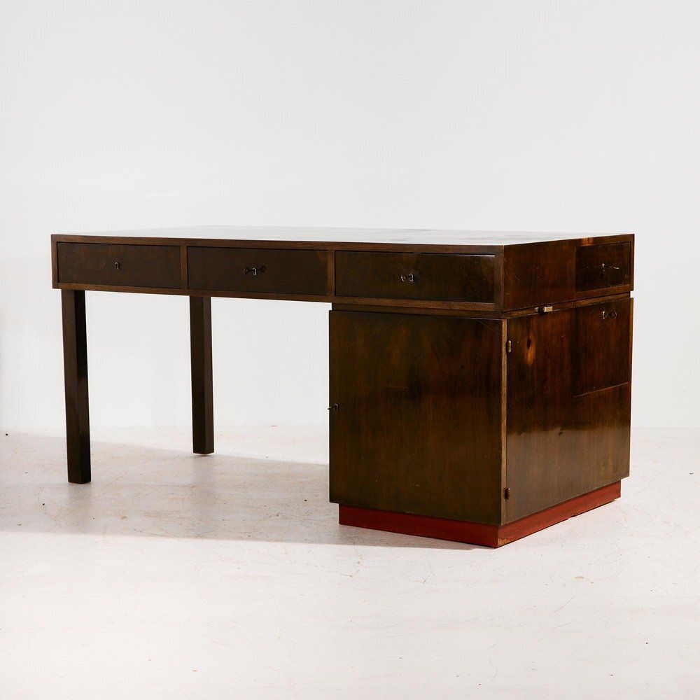 Art Deco Desk And Armchair, 1940s, Set Of 2 photo furniture