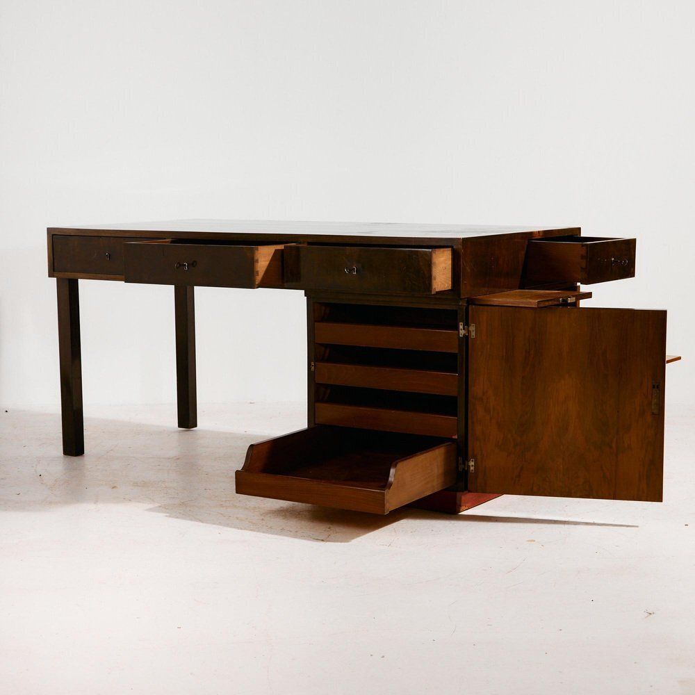 Art Deco Desk And Armchair, 1940s, Set Of 2 photo 4644.0