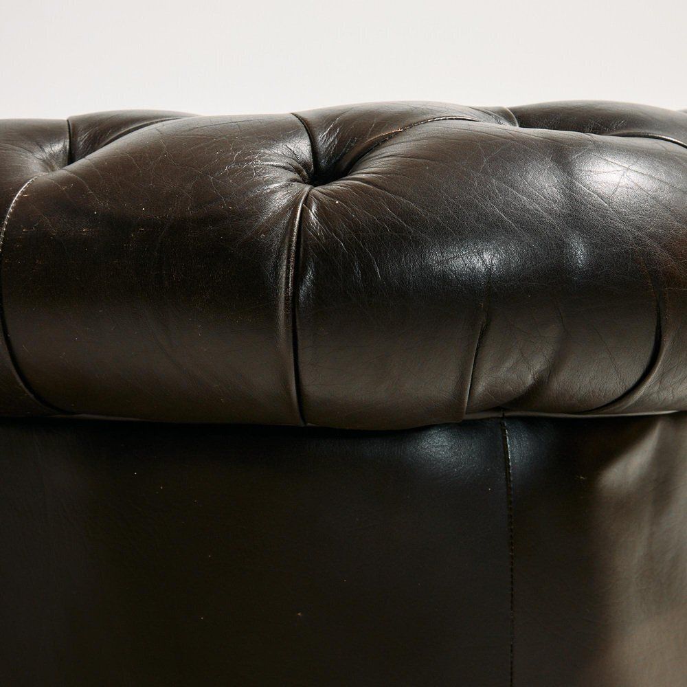 Chesterfield Leather Sofa Set, 1970s, Set Of 3 photo 2796.0
