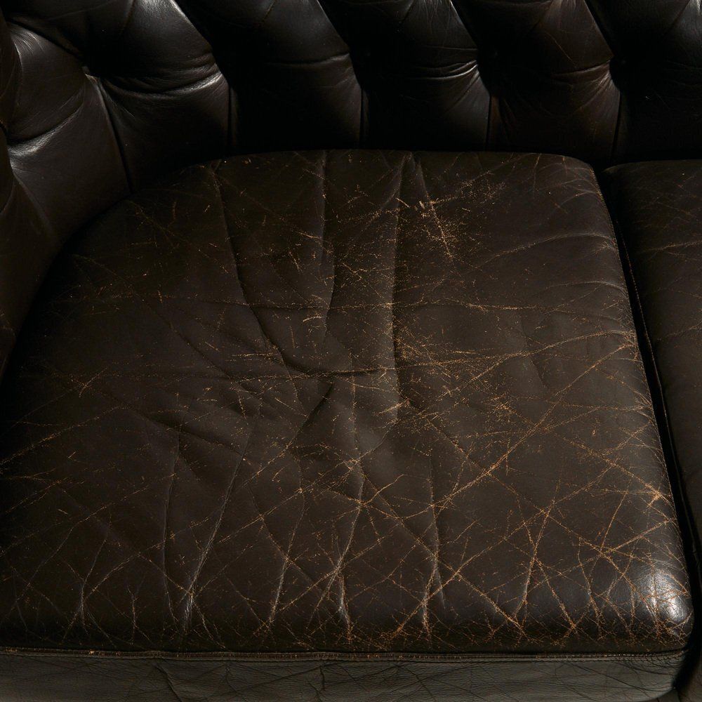 photo buy Chesterfield Leather Sofa Set, 1970s, Set Of 3