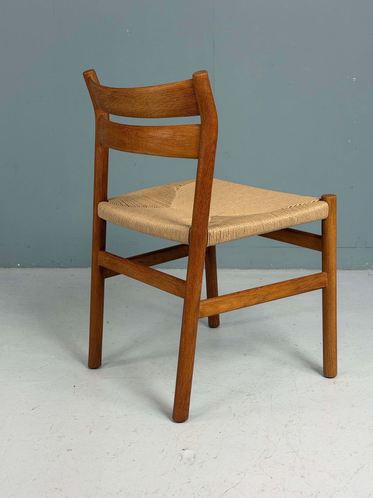 Børge Mogensen Set Of 8 "Bm 1" Dinning Oak Chairs For C.M Møbler, 1947, Denmark photo for sale