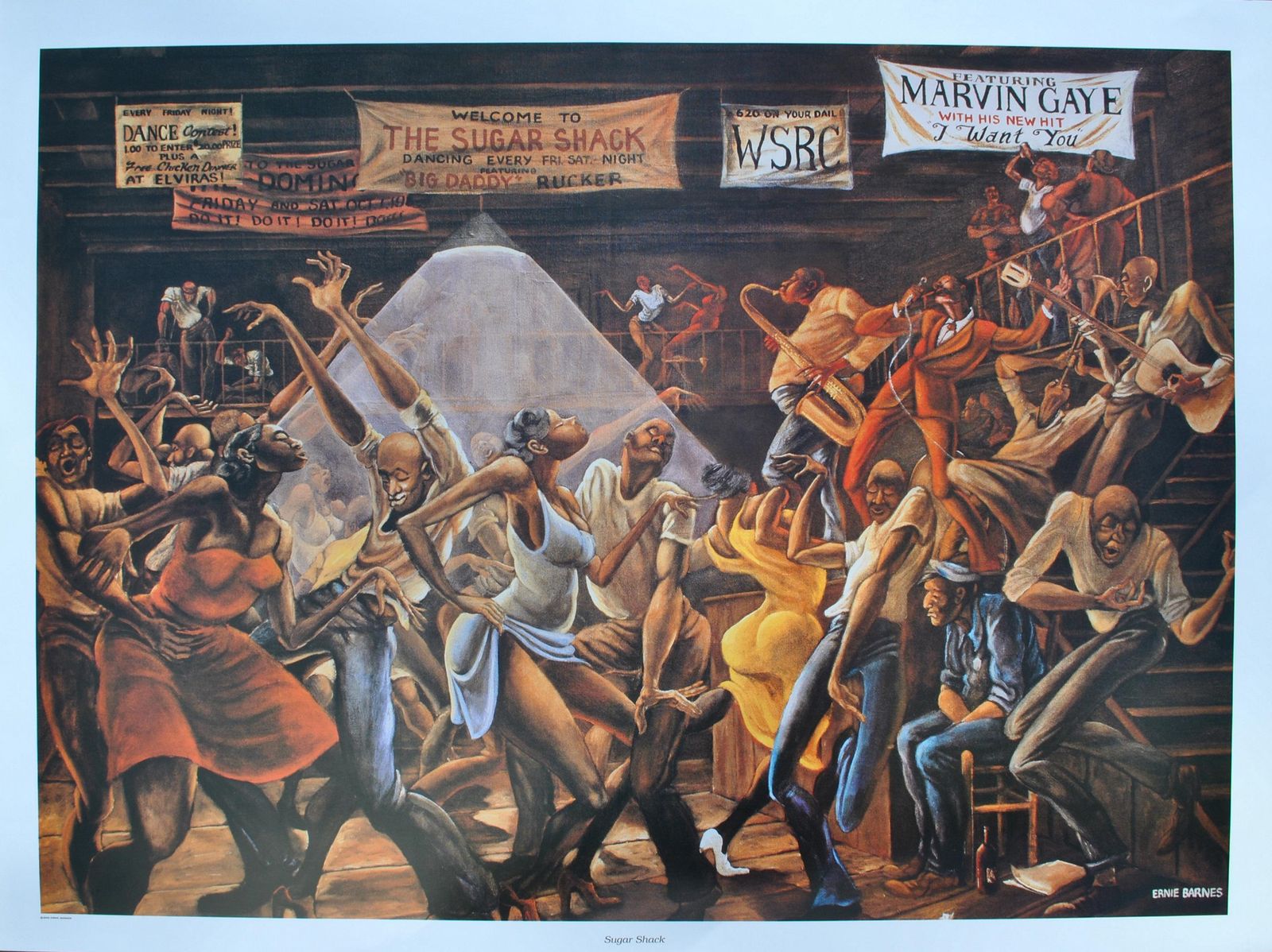 Ernie Barnessugar Shack (Marvin Gaye)   Original Screen Print2002 photo furniture