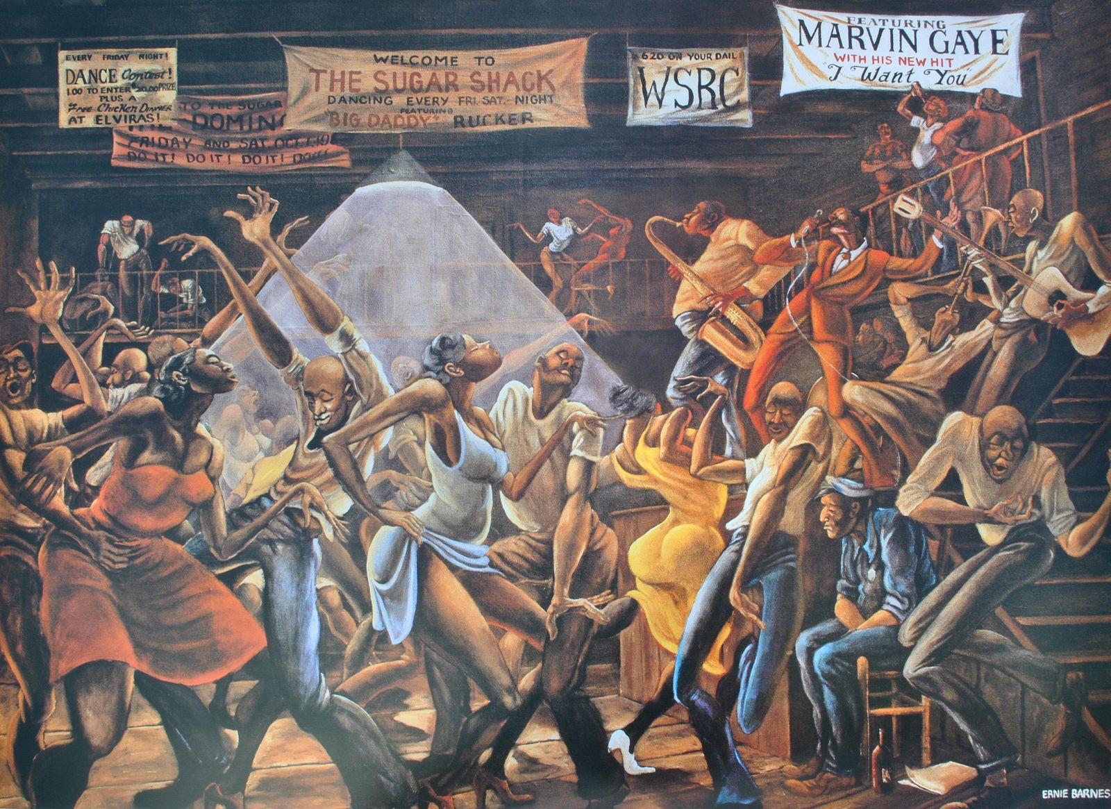 Ernie Barnessugar Shack (Marvin Gaye)   Original Screen Print2002 photo Art