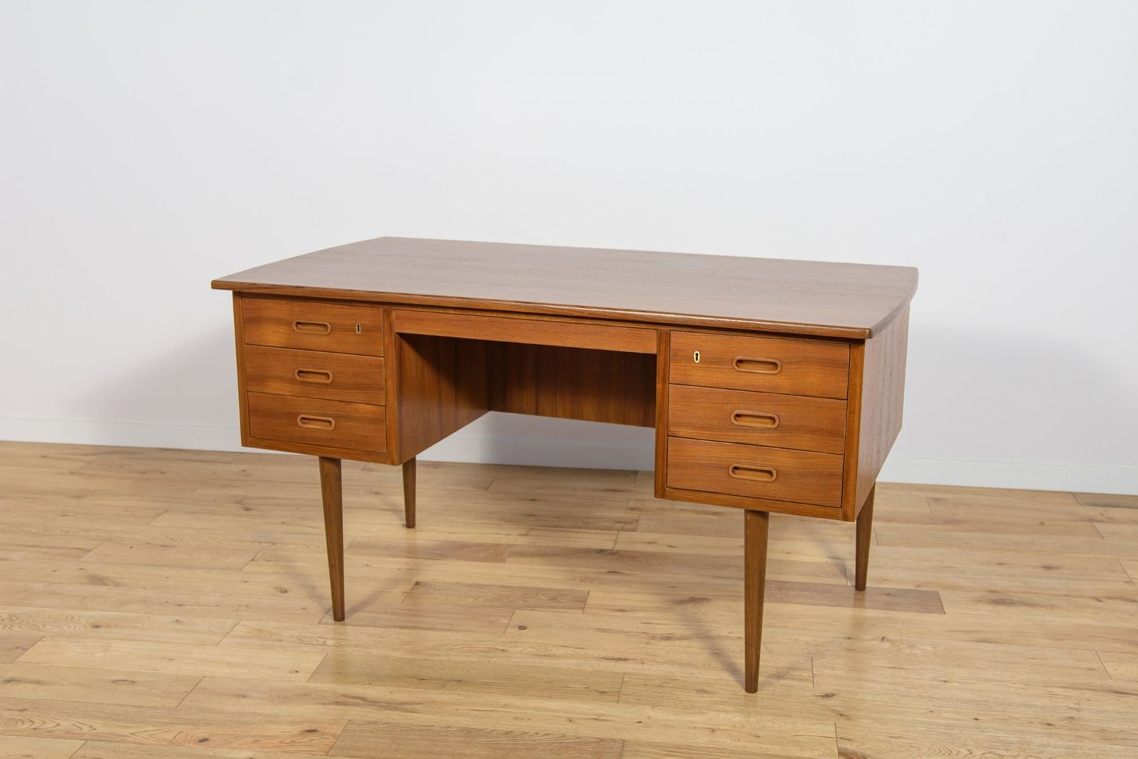 Mid Century Modern Teak Desk From Edmund Jorgensen, Denmark, 1960s