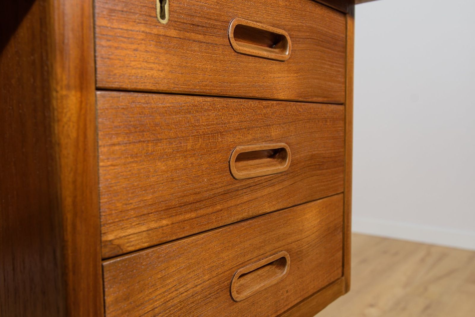 photo buy Mid Century Modern Teak Desk From Edmund Jorgensen, Denmark, 1960s
