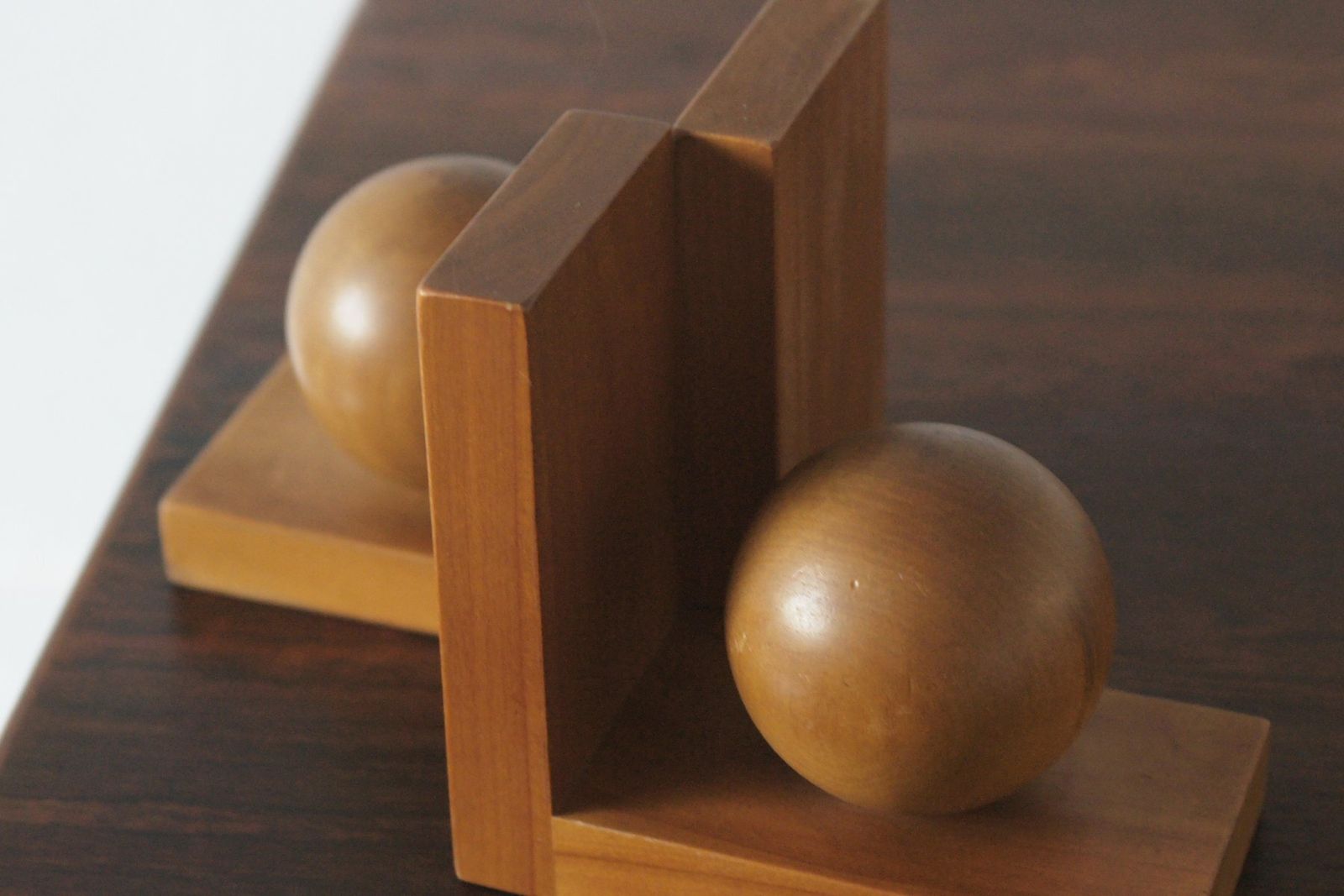 Mid Century Modern Wooden Bookends, 1950s, Set Of 2 photo 252.0