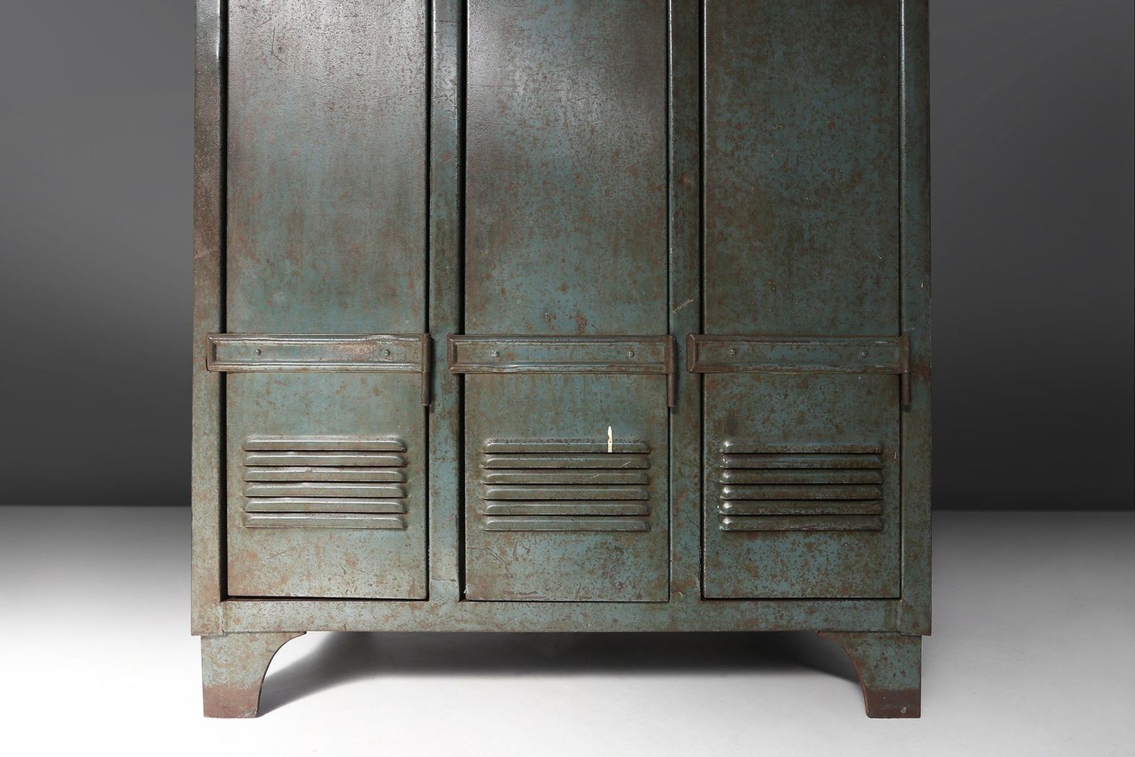 Antique Industrial Storage Locker, France, 1910s photo vinterior
