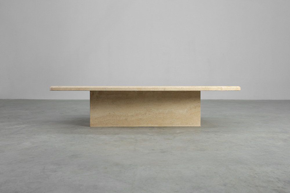 Sculptural Organic Travertine Coffee Table, France, 1980s photo 2870.0