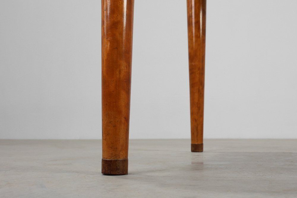 photo vinterior Art Deco Birch‑Veneered Side Table With Drawer, France, 1920s