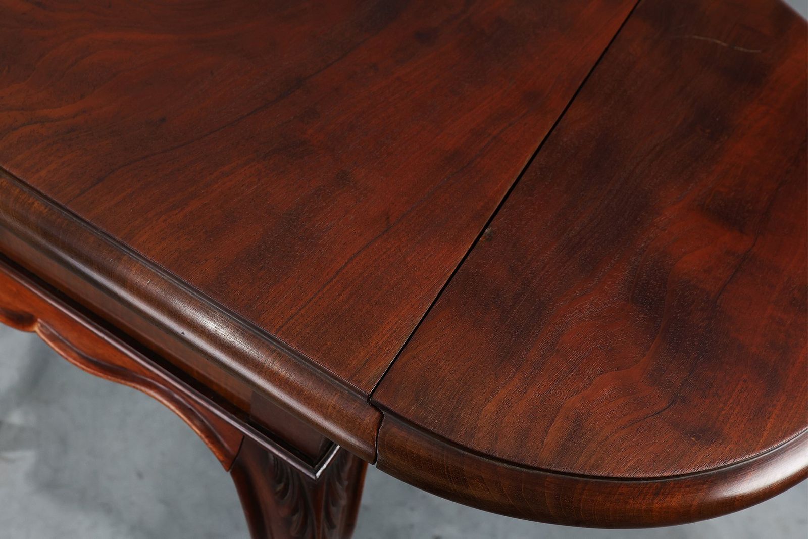 photo buy French Louis XV Style Walnut Side Table With Drawer And Side Leaves