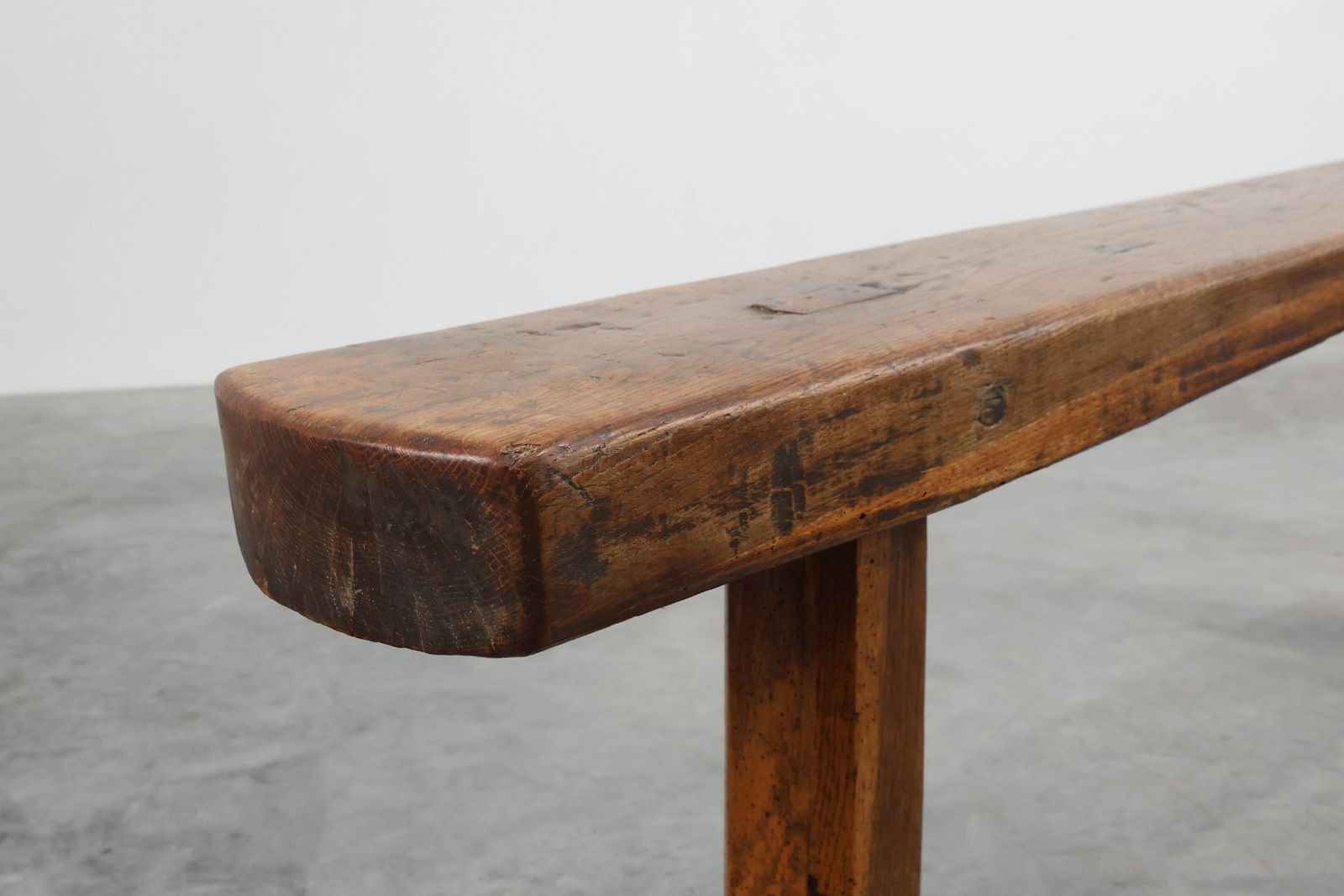 Rustic Oak Benches, France, 1850s, Set Of 2 photo buy