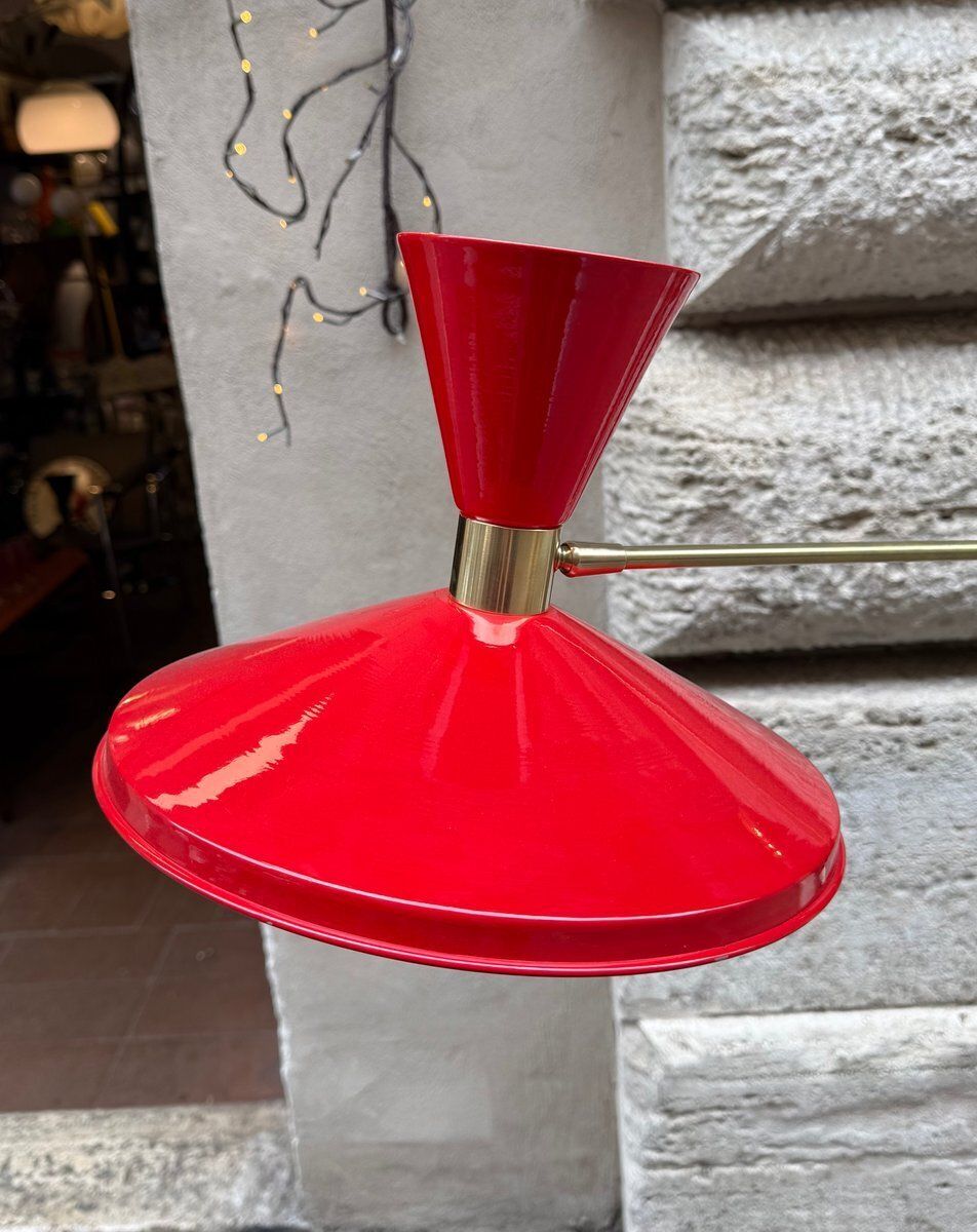 Red Floor Lamp, 1960s photo Lighting