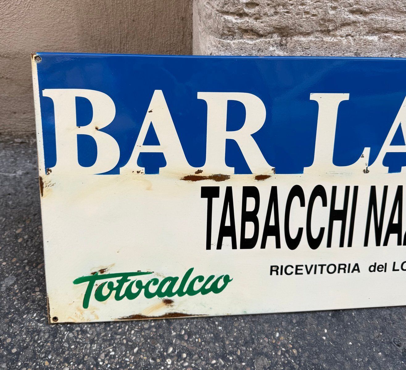 Vintage Bar Latteria Tobacco Sign, 1970s photo furniture