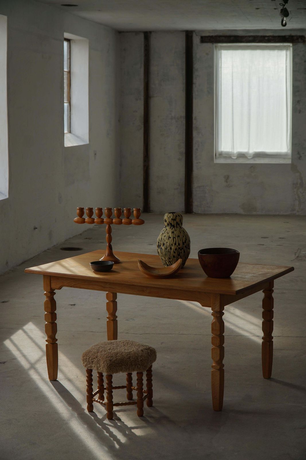 Henning Kjærnulf, Danish Mid Century Modern, Rectangular Oak Dining Table, 1960s photo furniture