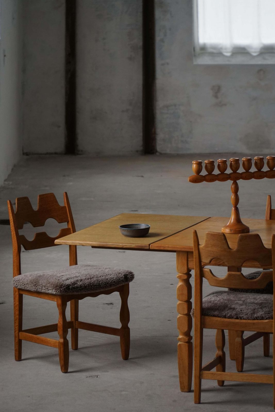 photo for sale Henning Kjærnulf, Danish Mid Century Modern, Rectangular Oak Dining Table, 1960s