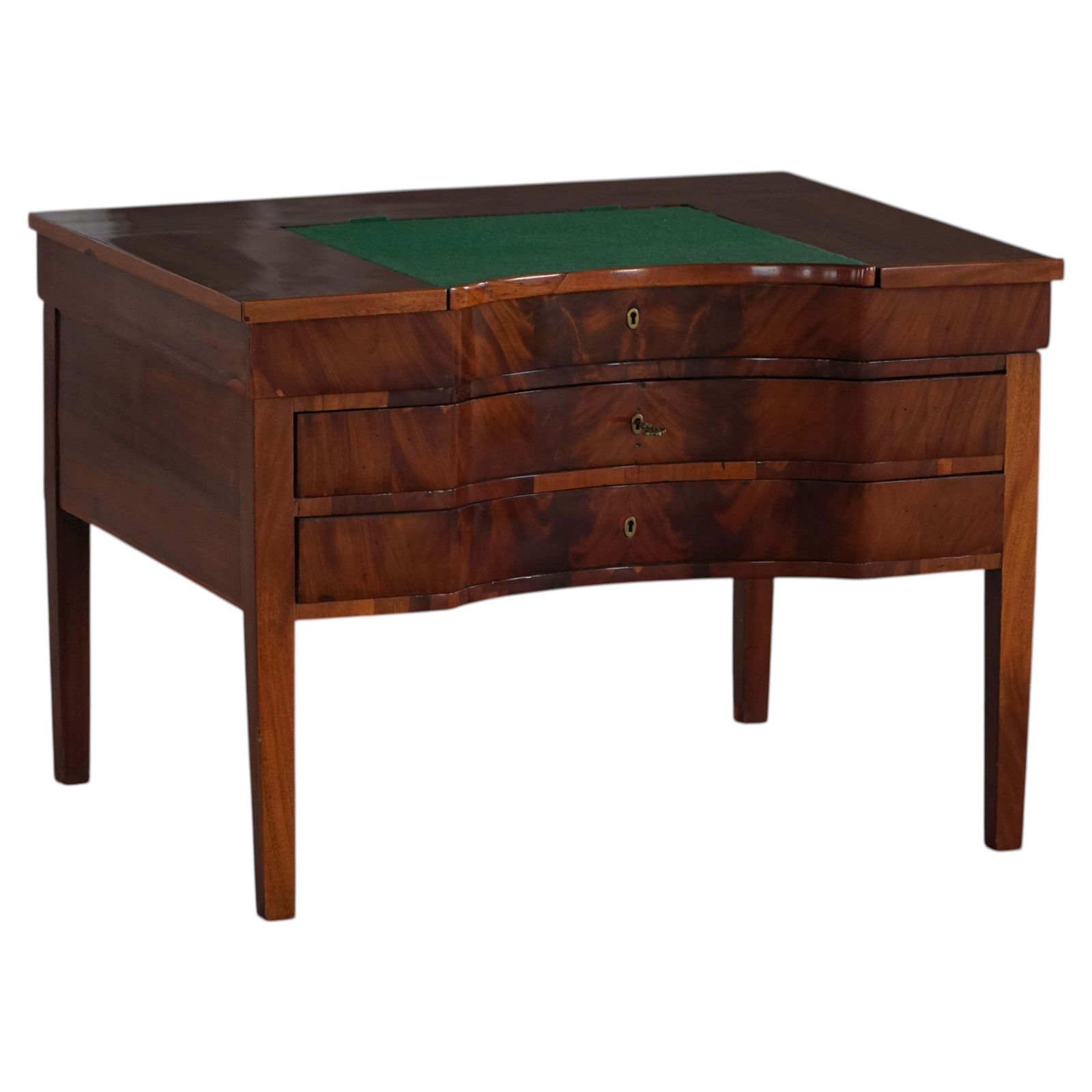 Antique Custommade Writing Desk In Mahogany, Danish Cabinetmaker, Early 1900s