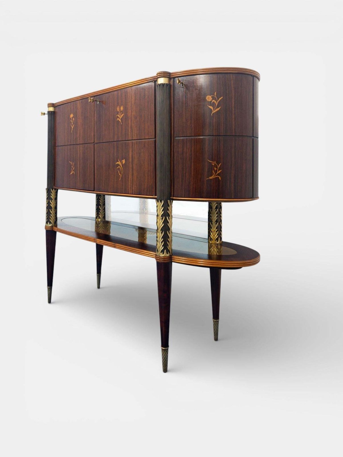 Italian Mid Century Sideboard Or Cabinet Bar Designed By Pierluigi Colli, 1940s photo furniture