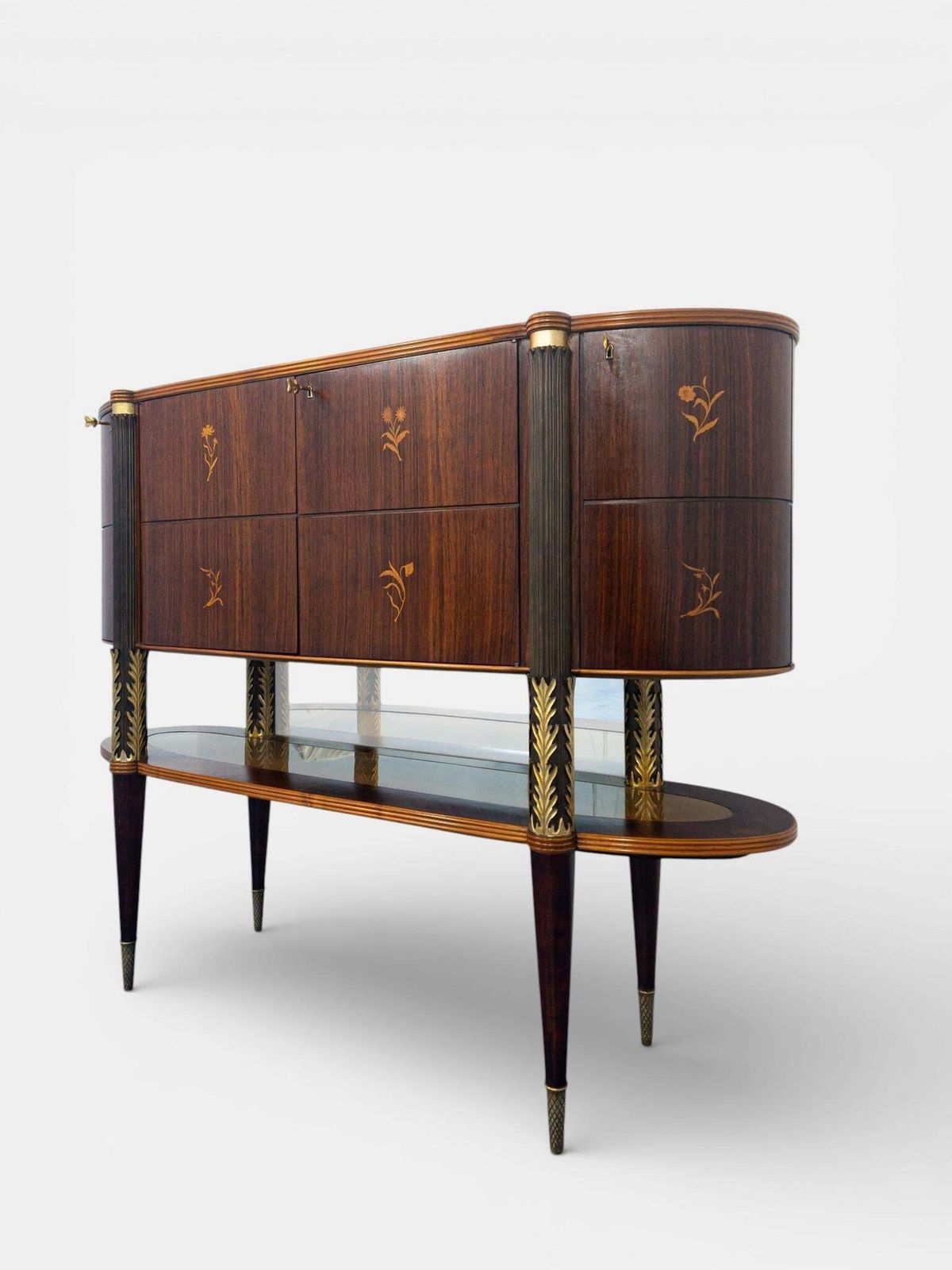 Italian Mid Century Sideboard Or Cabinet Bar Designed By Pierluigi Colli, 1940s photo 9767.0